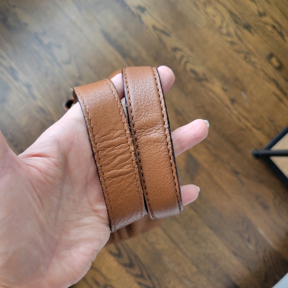 🌿 Michael Kors Cognac Reversible Pebble Leather/suade bag with pouch - Picture 14 of 15